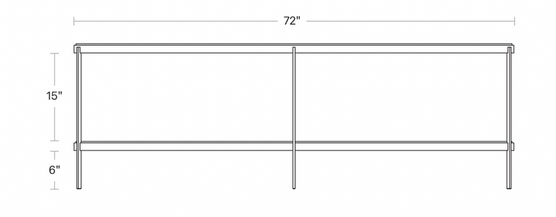 Comehither Long and Low Console Table