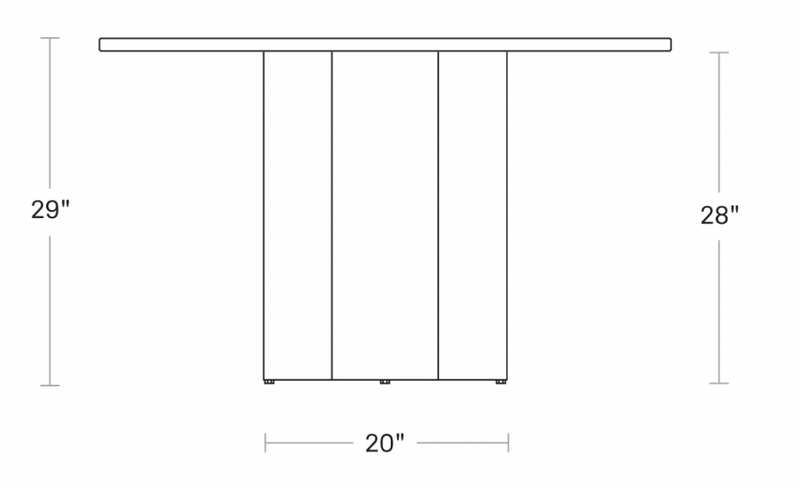 4/4 Round Dining Table