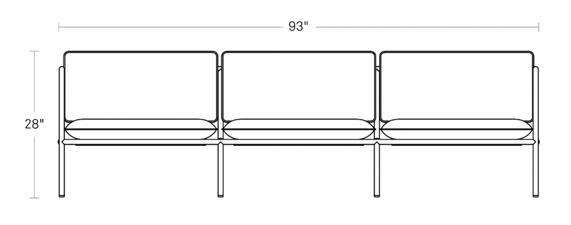 Dog Days Outdoor 3 Seat Sofa