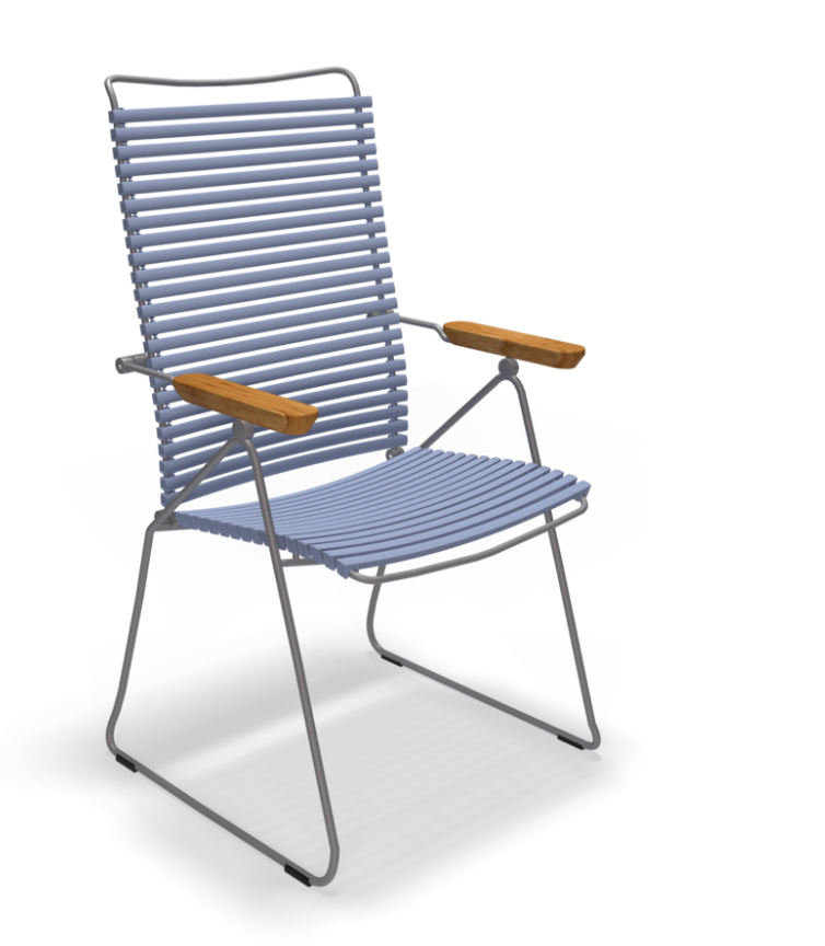 CLICK POSITION CHAIR with armrest in bamboo