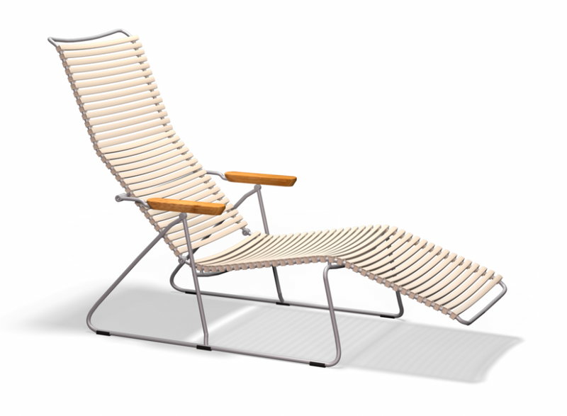 CLICK SUNLOUNGER with armrests