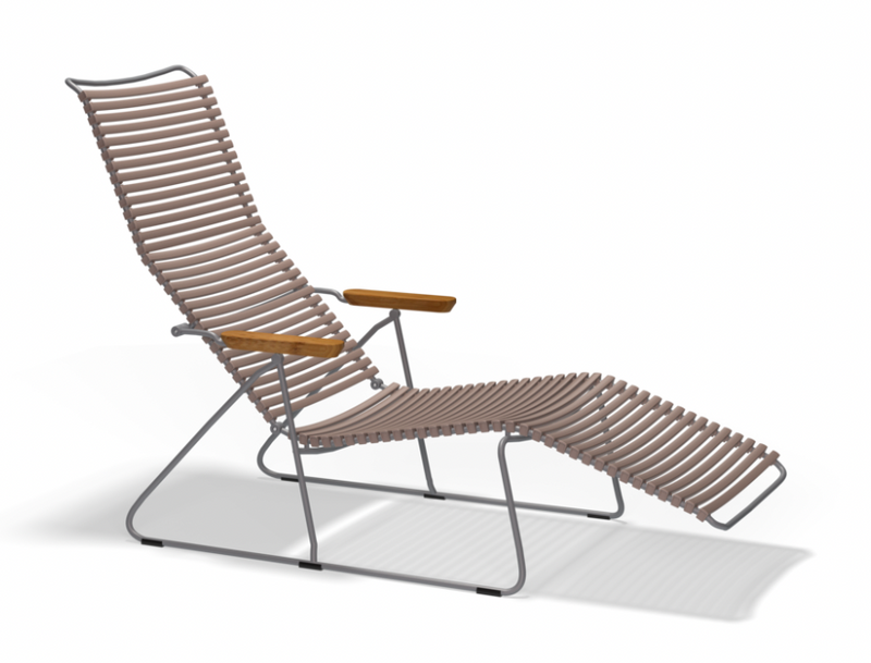 CLICK SUNLOUNGER with armrests