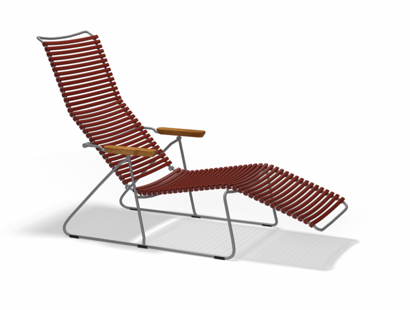 CLICK SUNLOUNGER with armrests