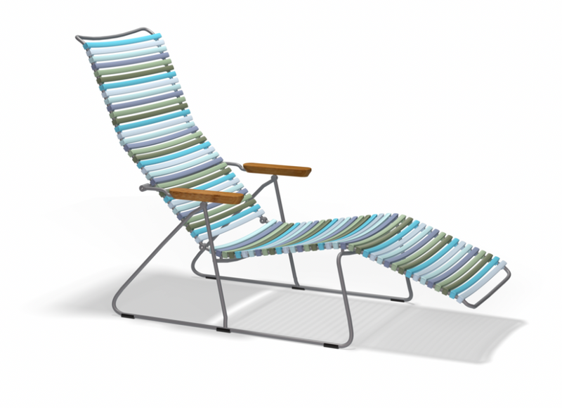 CLICK SUNLOUNGER with armrests