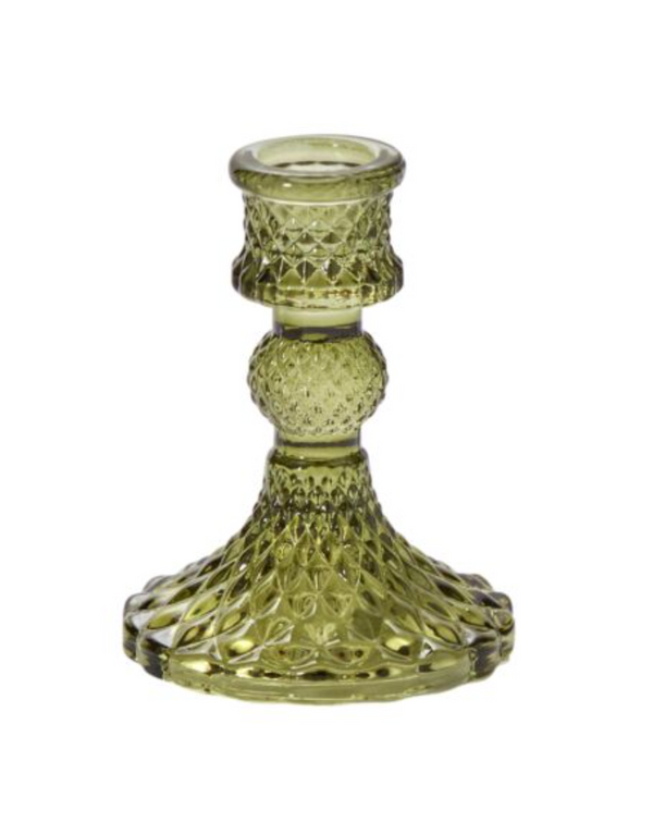 Amelie Green Small Candlestick