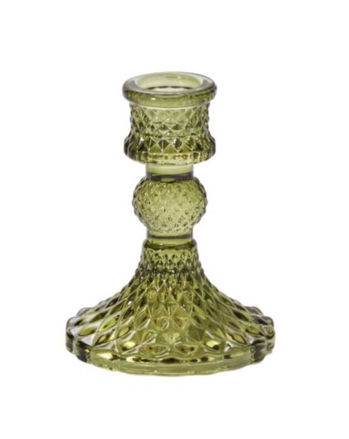 Amelie Green Small Candlestick