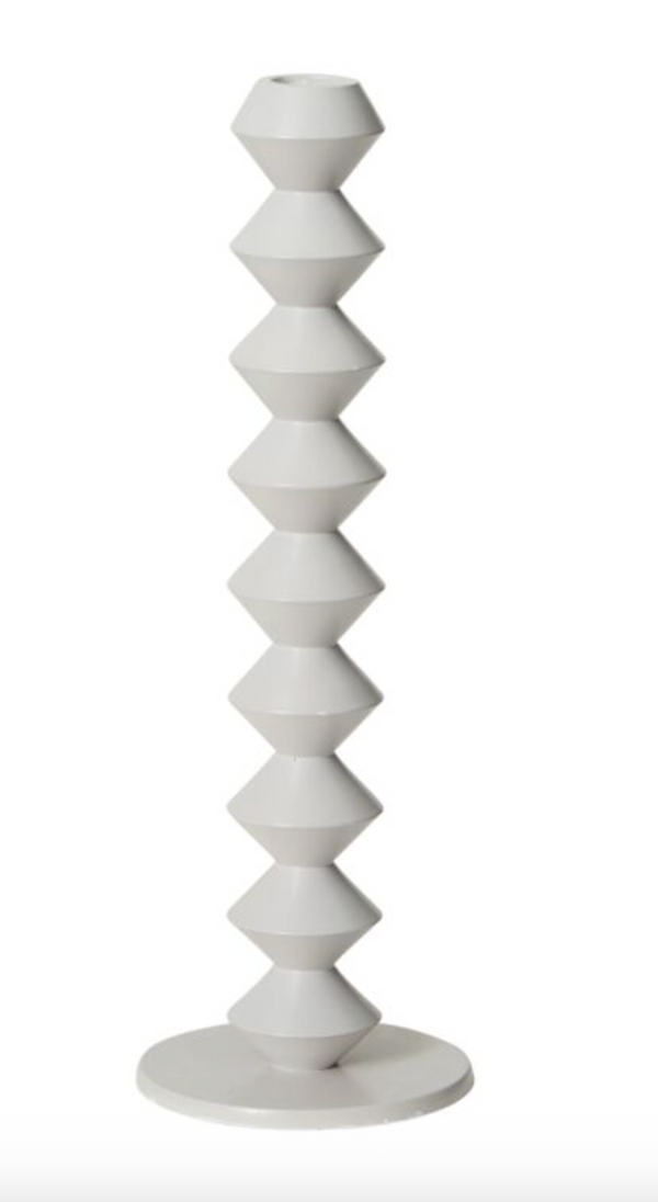 Amatista Grey Candlestick Tall