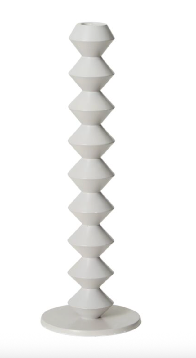 Amatista Grey Candlestick Tall