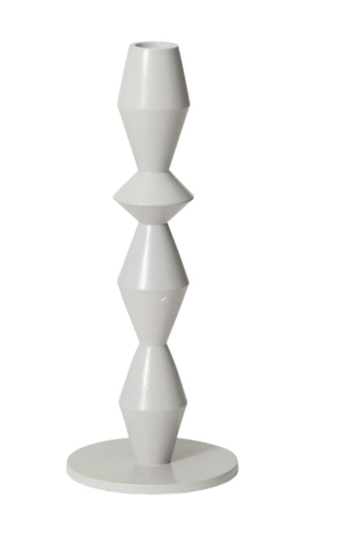 Amatista Grey Candlestick Small