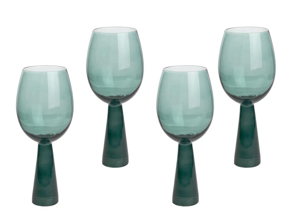 Rose Wine Glasses - Set of 4